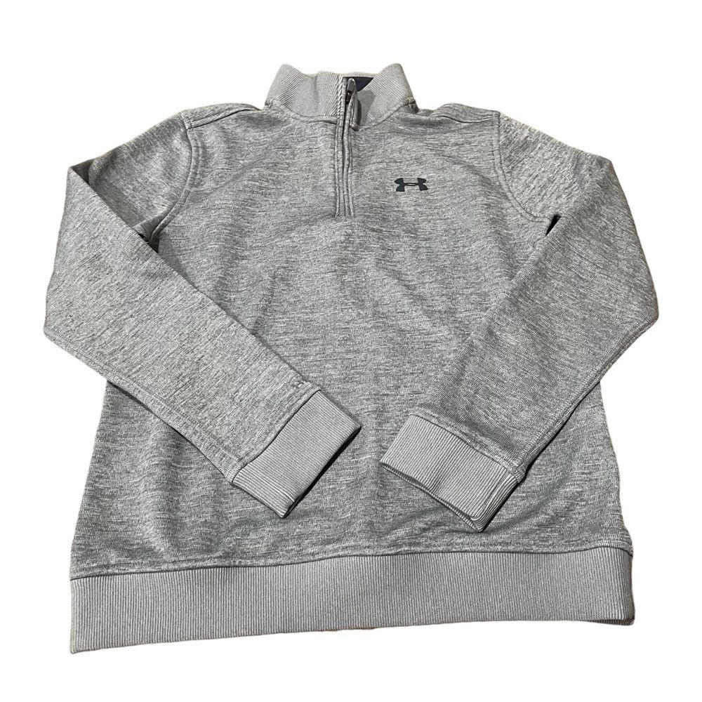 Under Armour Grey Quarter Zip Athletic Sweatshirt